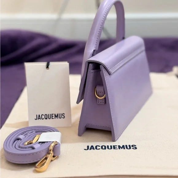 NWT Jacquemus Le Chiquito Long – Lilac Purple Leather - Picture 6 of 11